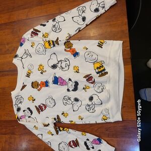 Peanuts Character Print Sweatshirt